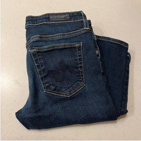 AG Adriano Goldschmied 26 The Stilt Cigarette Leg Jeans Dark Wash - Picture 2 of 5